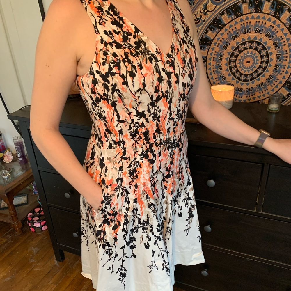 White House Black Market fit and flare dress